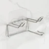 Sturdy and Stylish 1-Piece Punch-Free Stainless Steel Hair Dryer Rack, Wall-Mounted Bracket with a Size of 3.74" x 3.54", Ideal 3