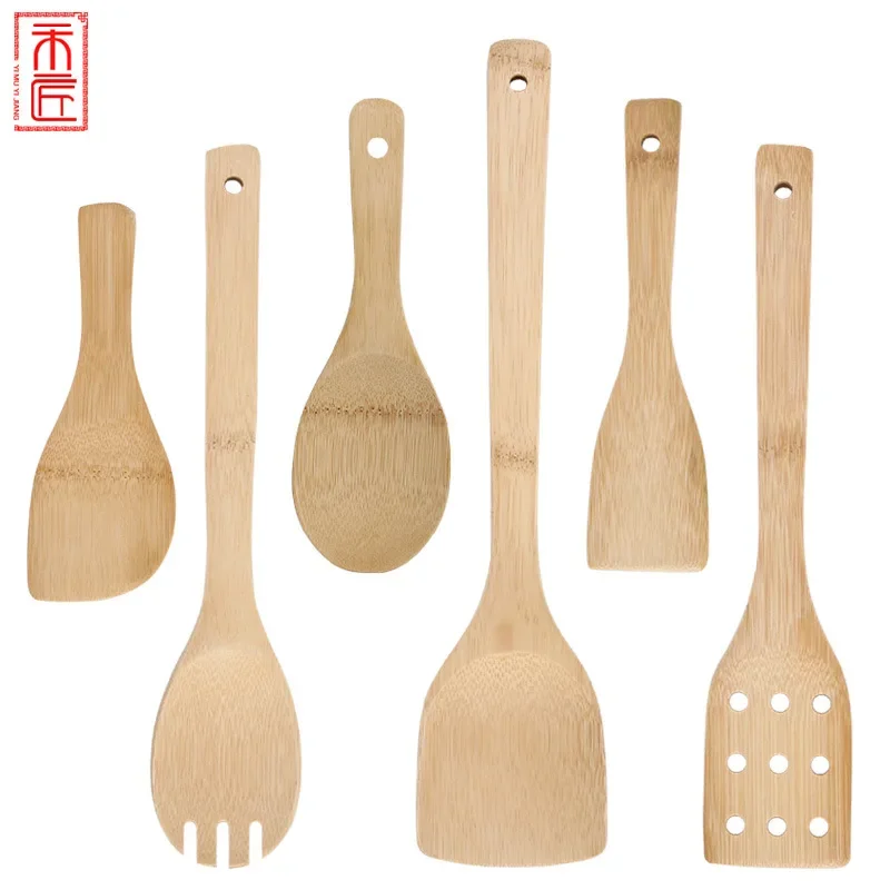 Customizable Bamboo Long Handle Spatula Non-Stick Cooking Utensil Perfect For Stir-Fry And Rice Preparation