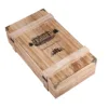 Vintage Wood 2 Red Wine Bottle Box Carrier Crate Case Storage Carrying Display Holder Birthday Party Christmas Gift 5