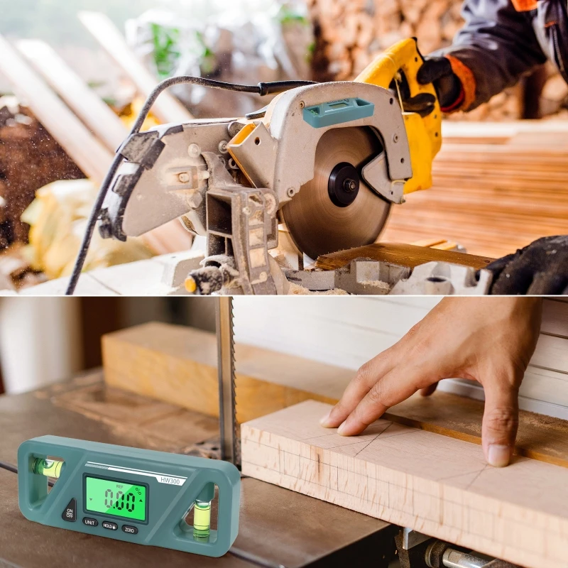 Compact Inclinometer Digital Inclinometer Angle Finder Gauge Spirit Level Bottom Magnet Data Hold Bright LCD Display 3