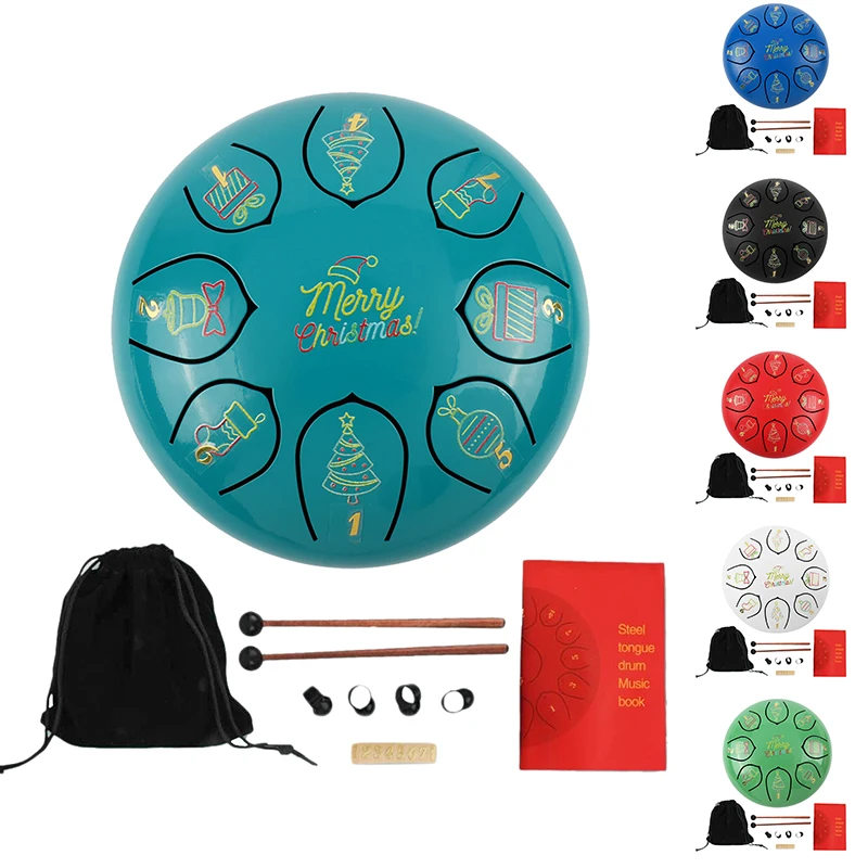 

Стальной барабан с язычком, 6-дюймовый 8-Notes, электронный барабан, перкуссионный инструмент, ручной барабан с сумкой, барабанные палочки