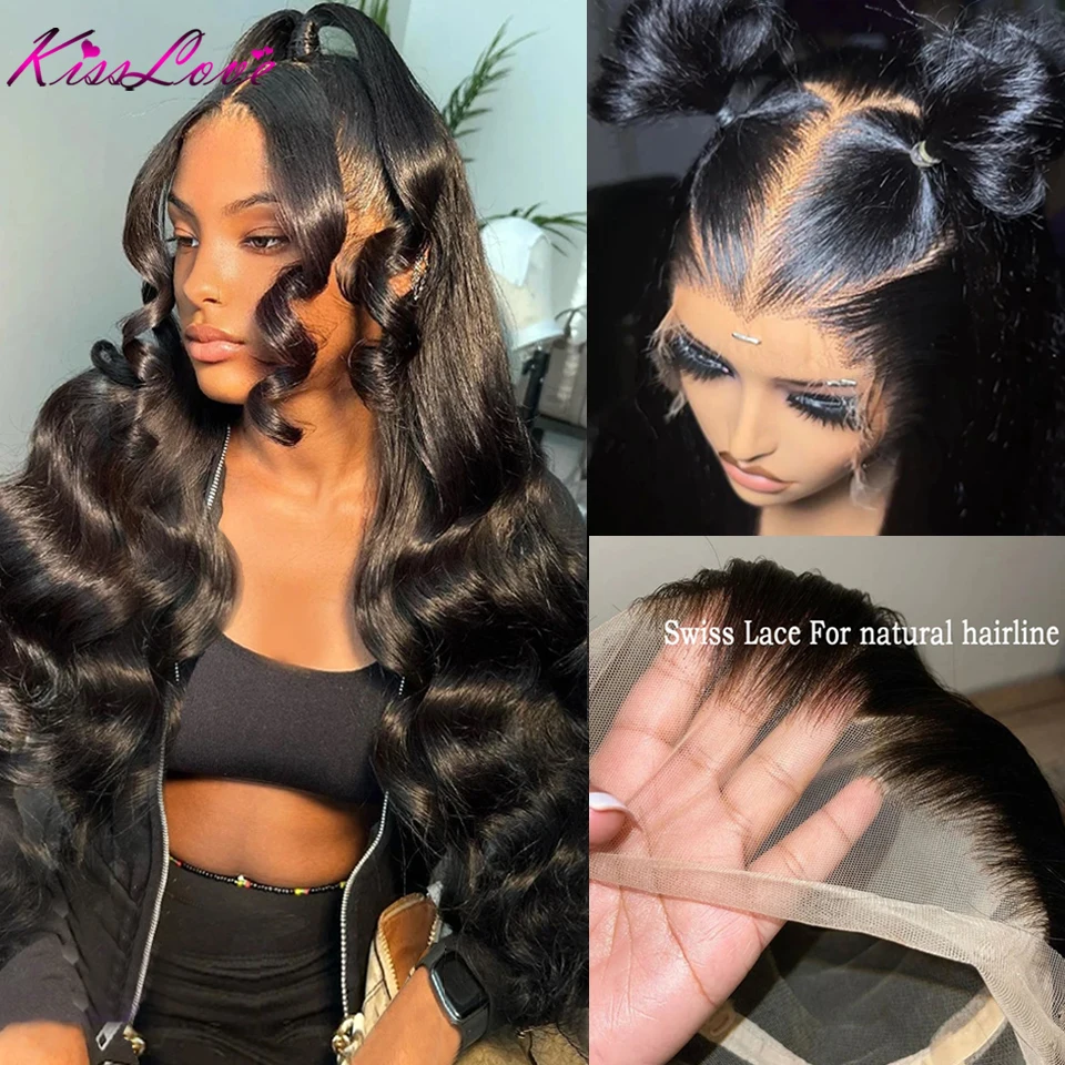 Kiss Love Body Wave 360 Full Lace Frontal Human Hair Wigs  display picture 2