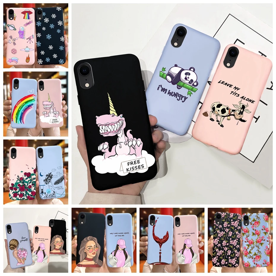 Per Apple Iphone Xr Custodia Moda Paraurti In Silicone Morbido Verniciato Carino Per Iphone Xr Iphonexr Back Phone Shell Fundas