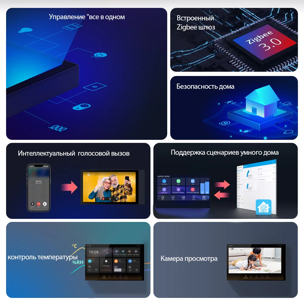 Jianshu Tuya Smart Home Devices Control Panel Zigbee 10