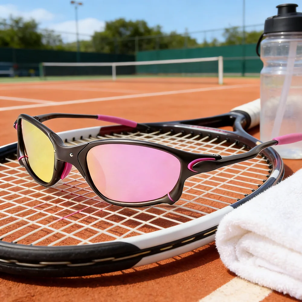 남성 및 여성을 위한 다채로운 복고풍 스포츠 선글라스 ? UV400 방풍 고글, ..