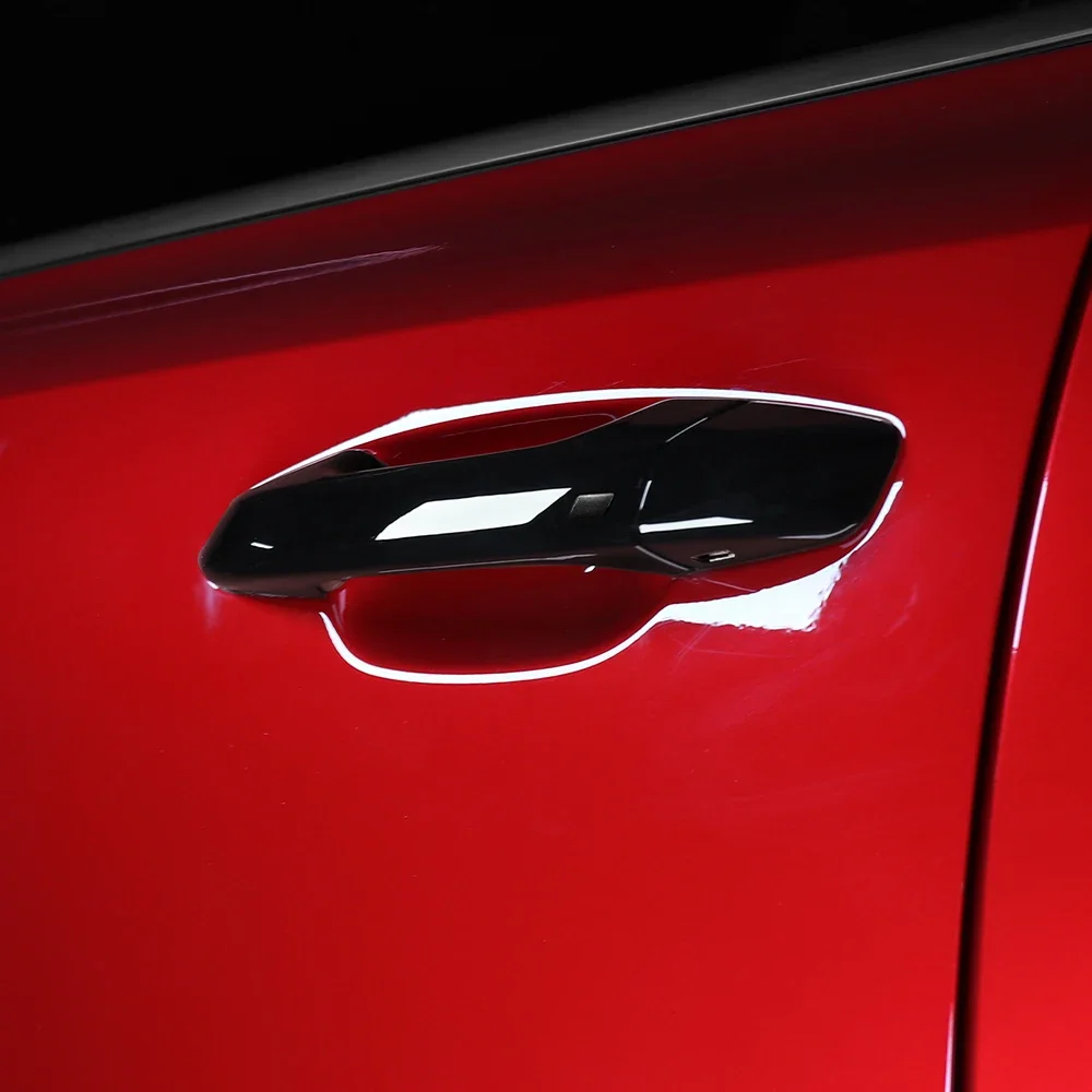 LHD/RHD Kohlefaser-Stil Außentürgriffe Abdeckungen für KIA Stinger 2018 2019 2020 2021 2022 2023 – Detail 9
