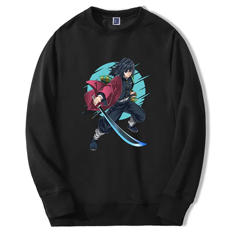 

Demon Slayer Anime Hoodies Mens Sweatshirts Tanjirou Mangas Graphic Sweatshirt Casual Harajuku Long Sleeve Sudaderas Clothes