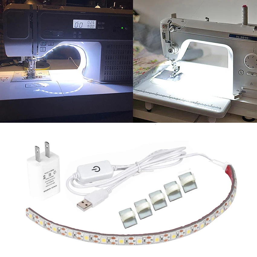 USB White Self-Adhesive Sewing Machine LED DC 5V Lamp Module 11.8