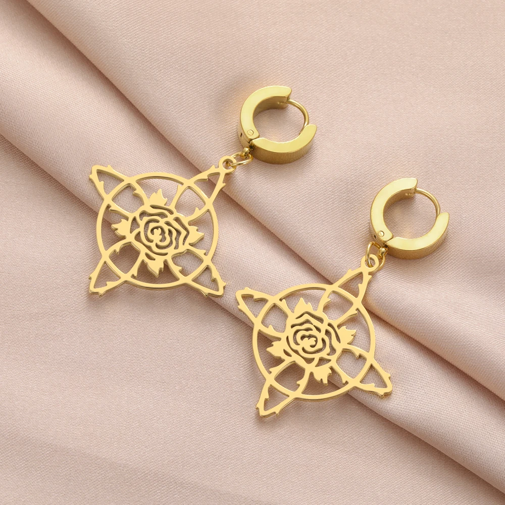 Dawapara Hexenknoten-Ohrringe, Celtics-Knoten-Creolen, Wicca-Schmuck, Edelstahl, irisches Glück, Neujahrsgeschenk – Detail 25