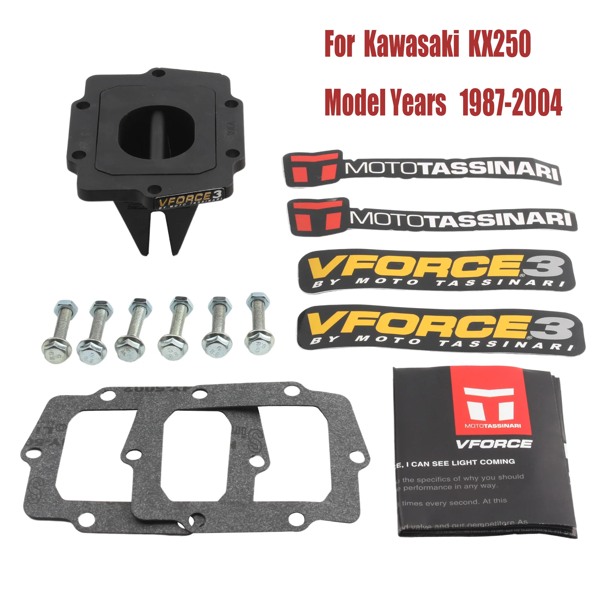 VForce 3 мотоциклетный комплект язычкового клапана для Kawasaki KX250 1987-2004 байк-байк, эндуро, аксессуары для мотокросса V308A