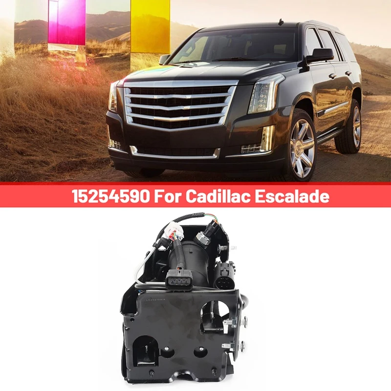 

15254590 Air Shock Absorber Pump Inflator Pump Compressor Car Kit For Cadillac Escalade