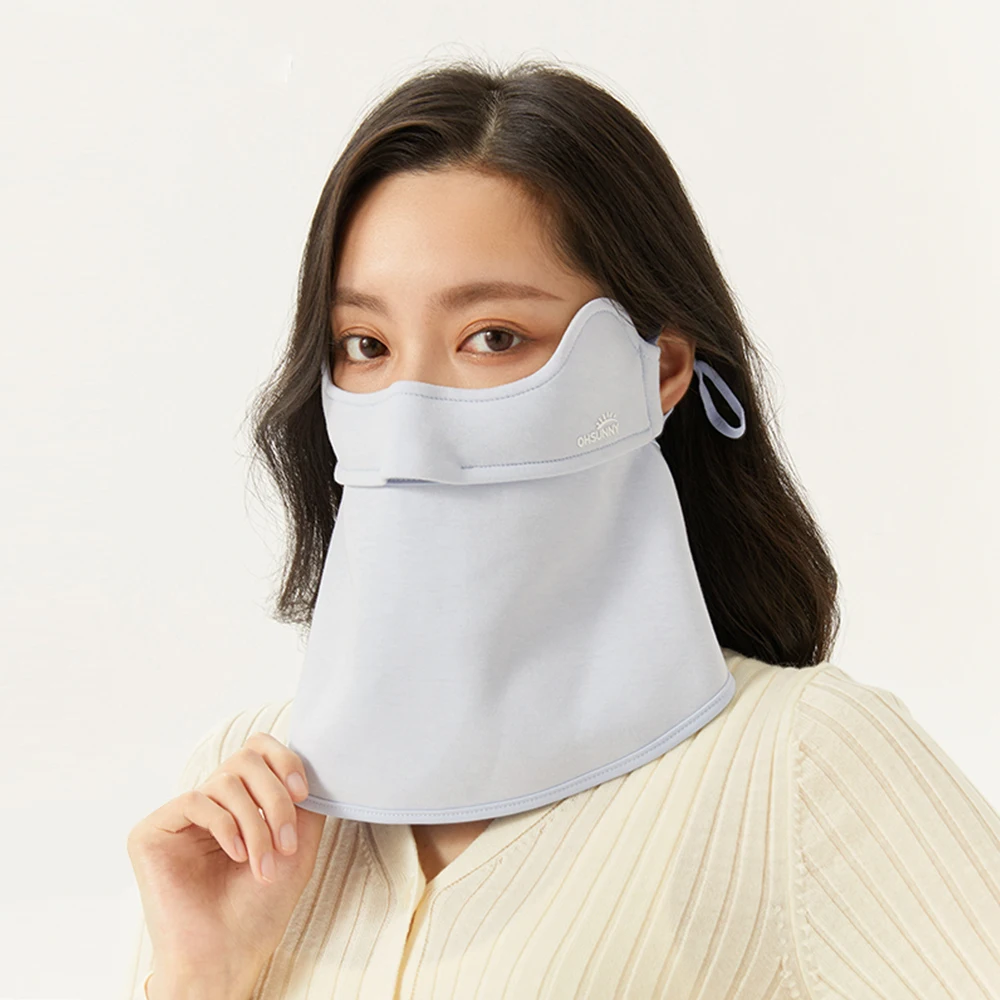 Ohsunny Windproof Warm Mask With Neck Protection Cover Solid Color