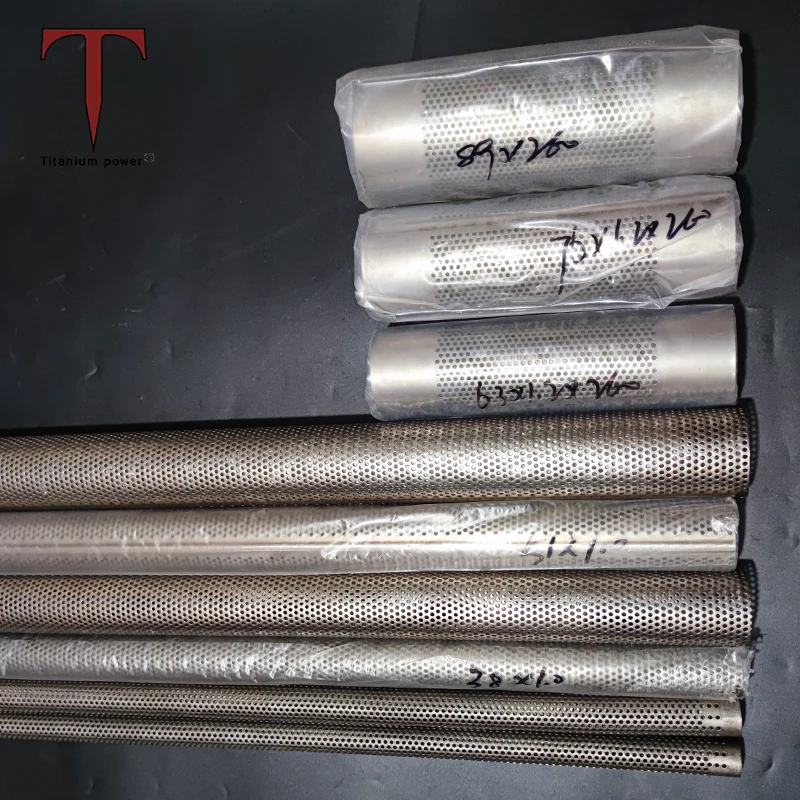 titanium Perforated tube 3 3.0 inch 76mm thickness 1.0mm length 1000mm -  AliExpress