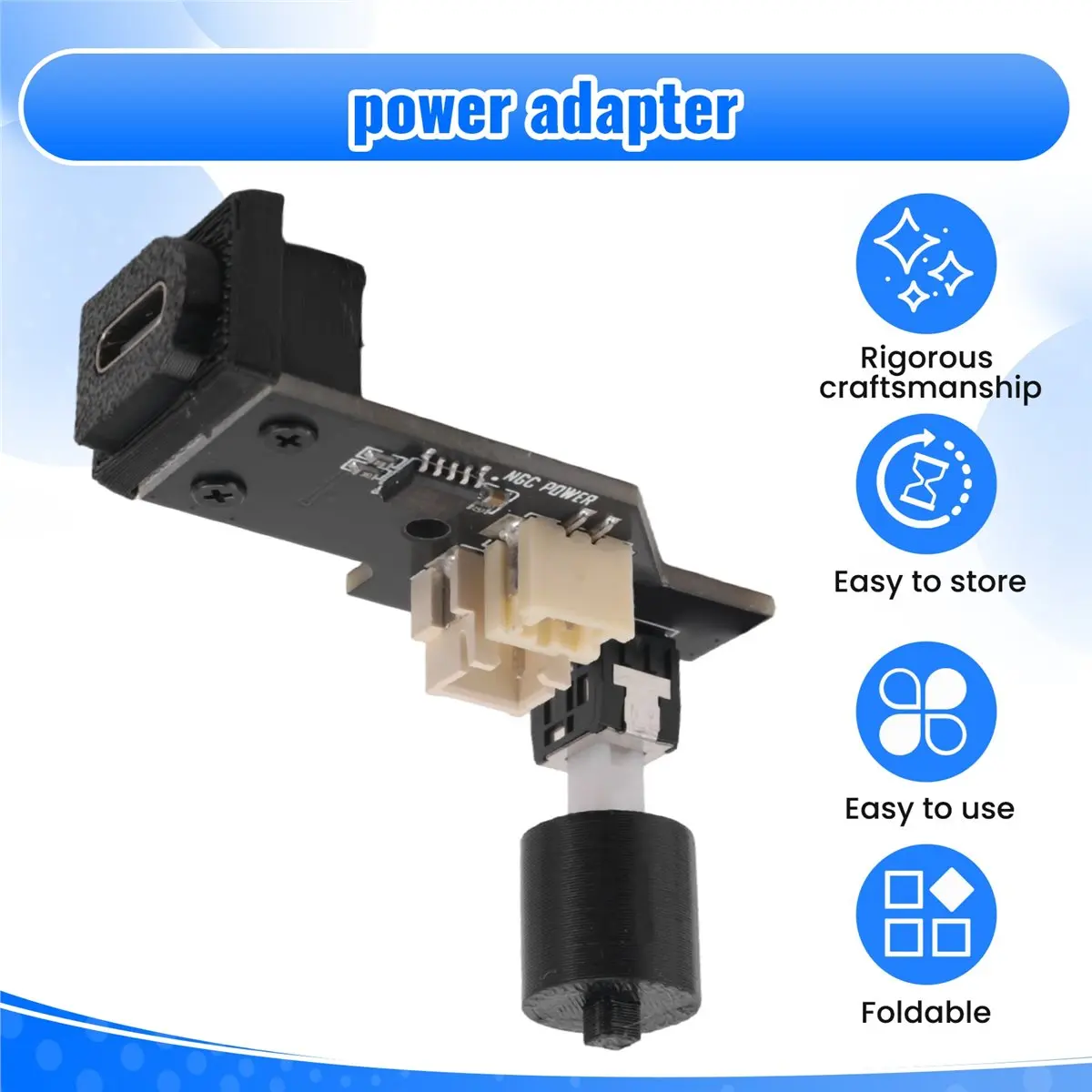 NGC 게임큐브 전원 어댑터용 A10R 새로운 Type-C 인터페이스 NGC 게임 콘솔 DOL-001/101용 전용 PSU 전원 공급 장치