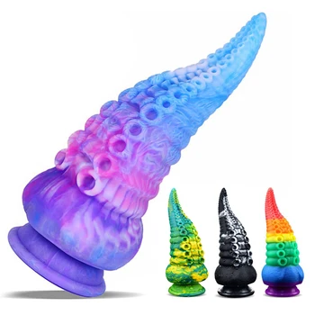 Huge Monster Dildo Lesbian Anal Toys Suction Cup Octopus Tentacle Artificial Penis Animal Dildos Sex Toy for Women Adult Exporter Huge Monster Dildo Lesbian Anal Toys Suction Cup Octopus Tentacle Artificial Penis Animal Dildos Sex Toy