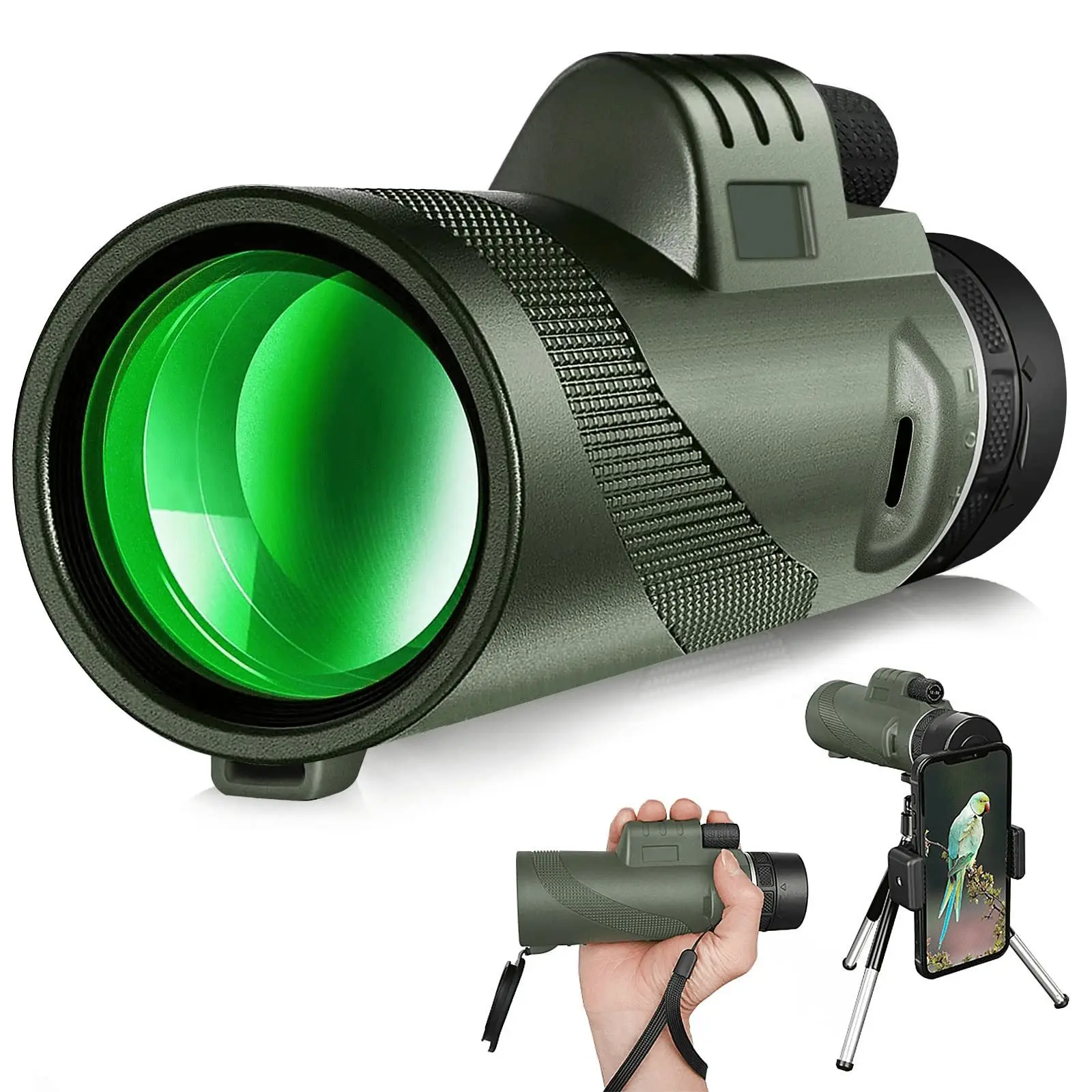 Telescópio Monocular Portátil Zoom 80x100 Com Tripe - Escorrega o Preço