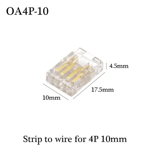 COB LED Wire Connector 5 8 10mm Connection Solderless Mini Buckle FCOB RGB CCT LED Strip Lights 2 3 4 Pin No Dark Area Connector - Image 17