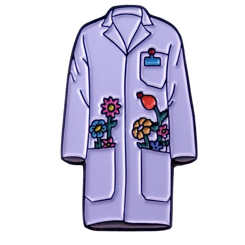

A2945 Cartoon Clothes Brooch for Clothes Lapel Pins for Backpack Manga Briefcase Badges Enamel Pins Doctor Jewelry Decoration