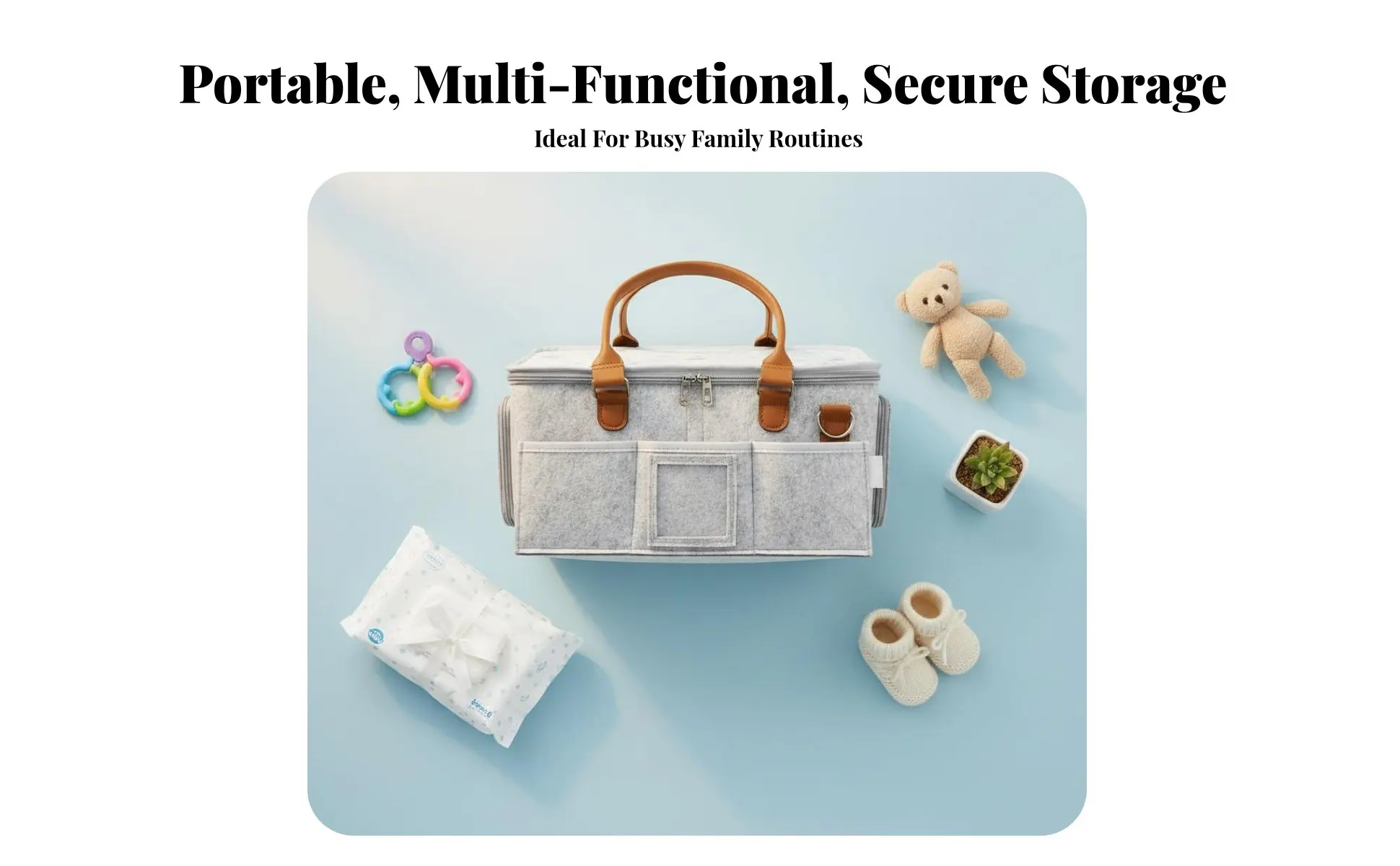 Cloth Diaper Organizer Foldable Baby Diaper Organizer Mommy Bag Organizer Lightweight Portable Changing Table Organizer