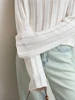Amii Minimalist Spring New Round Neck Hollow Twisted Flower Pick Hole Process Cotton Knitted Sweater Loose Short Top 12541123 3