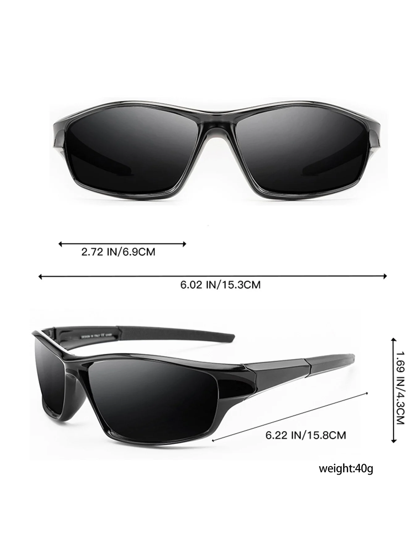 Cyberpunk Future Design Unisex Cycling Sunglasses - 3-Piece Set, All-Season Protection
