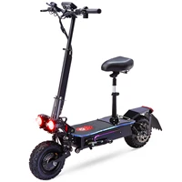Trottinette Électrique Adulte Tout Terrain 5600W Double Moteur – Batterie 60V 27Ah – Jusqu'à 84 km d'Autonomie – Pneus 11" – freins hydrauliques – Pliable 7