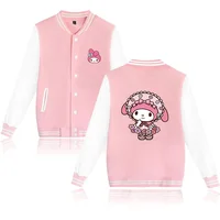 My Melody Varsity Baseball Bomber Jackets Men Women Clothes Streetwear Kids Boys Girls Harajuku Jacket Single Coats