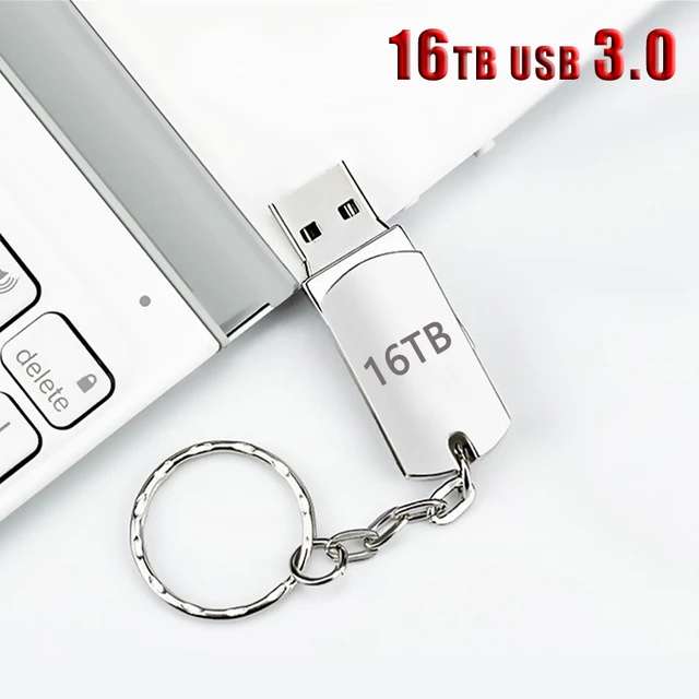 New 2023 Pen Drive 16TB Metal Pendrive Usb 3.0 8TB 4TB Cle Usb Flash Drives  2TB