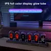 Nixie Tube Clock Night Light IPS RGB Glow Color App Control DIY Screen Digital Tube Clock For Bedroom 2