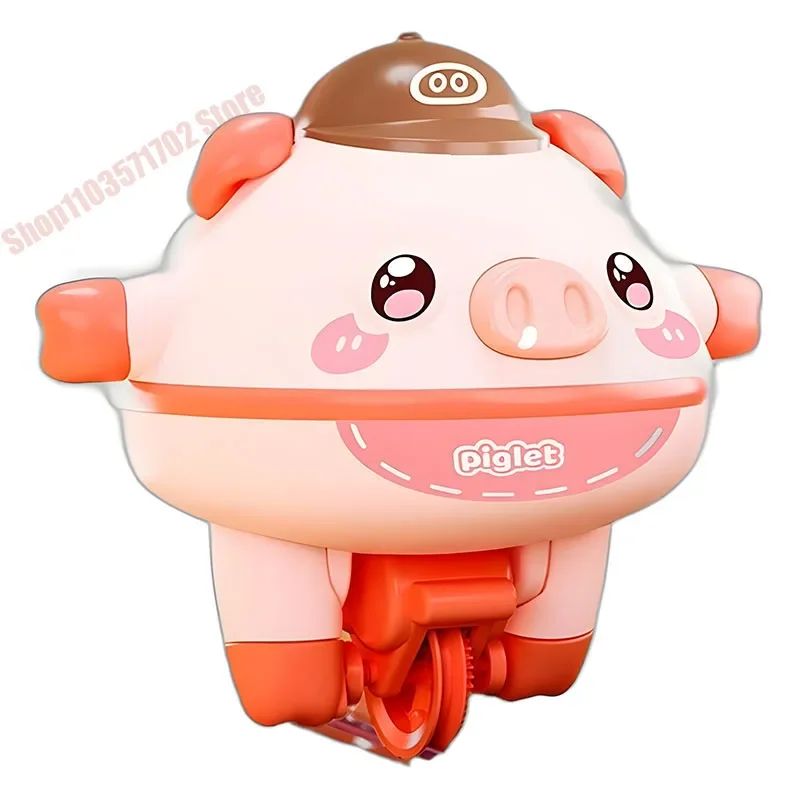 Automatic balance single wheel self balancing car, tumbler children's toy, pig black technology, with battery