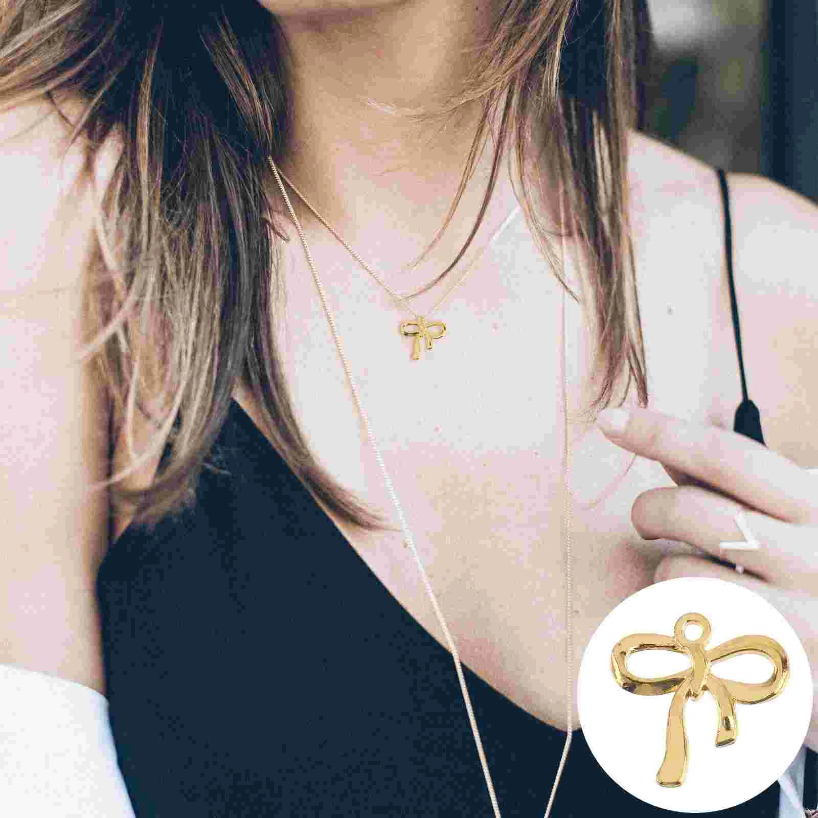 

DIY Material Bowknot Shape Accessories Jewelry Supplies Earrings Bag Decor Clothes Decorative Charms Bracelets