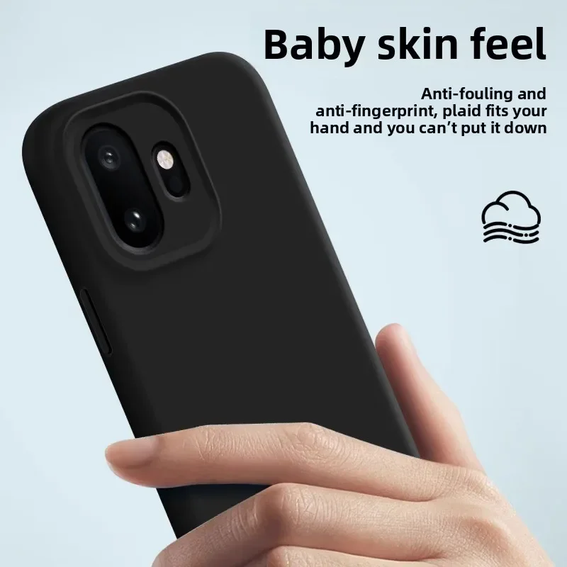 Liquid Silicone Skin-Friendly Shockproof Case with Wireless Charging Compatibility