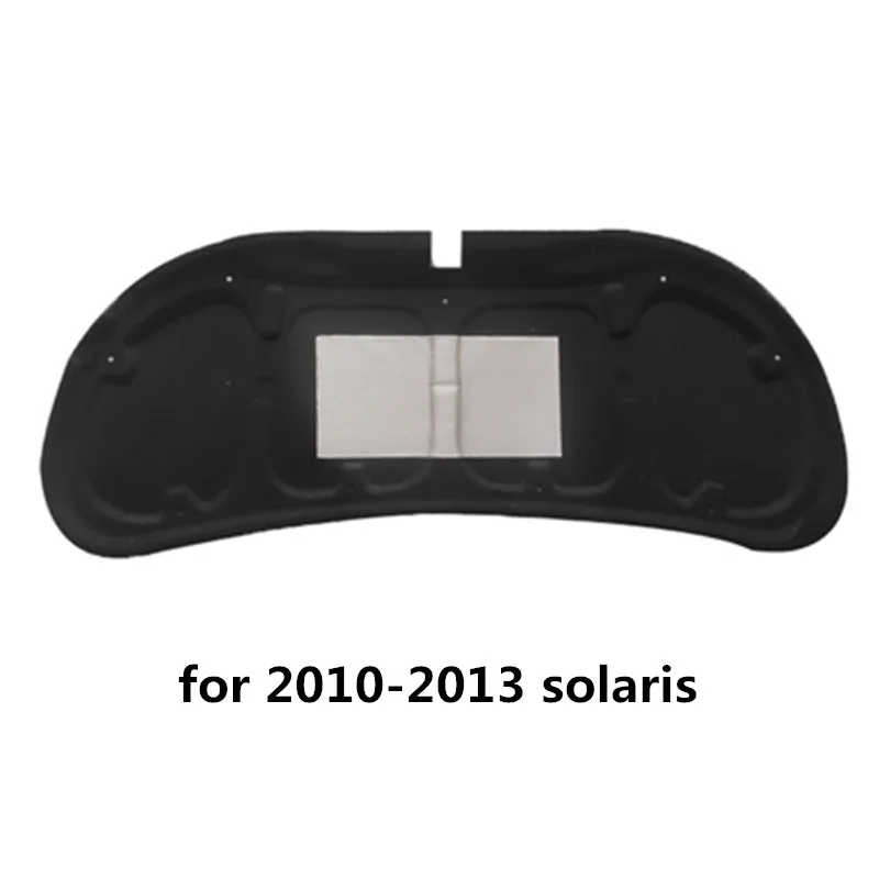1Set Fold Shipping For 2010-2016 Hyundai Solaris Verna Car Hood Engine Heat Sound Insulation Pad Cotton Soundproof Cover