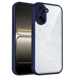 OnePlus Nord CE5 Air Cushion Shockproof Silicone Bumper Matte Clear Phone Case for OnePlus Nord CE5 (TMMS blue)