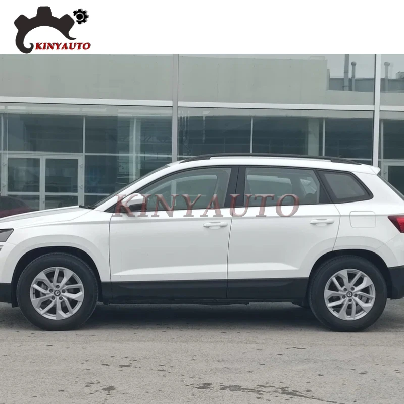 For Skoda Karoq Side Moulding Chrome Front Rear Door Garnish Anti-scratch Strip Trim Protector Plate