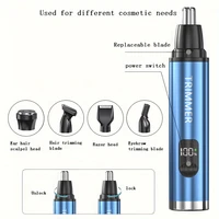 2025 Xiaomi 5-in-1 Electric Nose Hair Trimmer Digital Display Type-C Charging Remove Armpit Hair Eyebrows Ear Hair Beard Trimmer 2