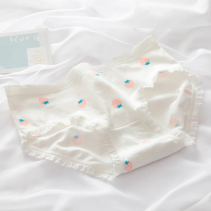 Cotton Strawberry Cute Rabbit Women's Panties Image 8