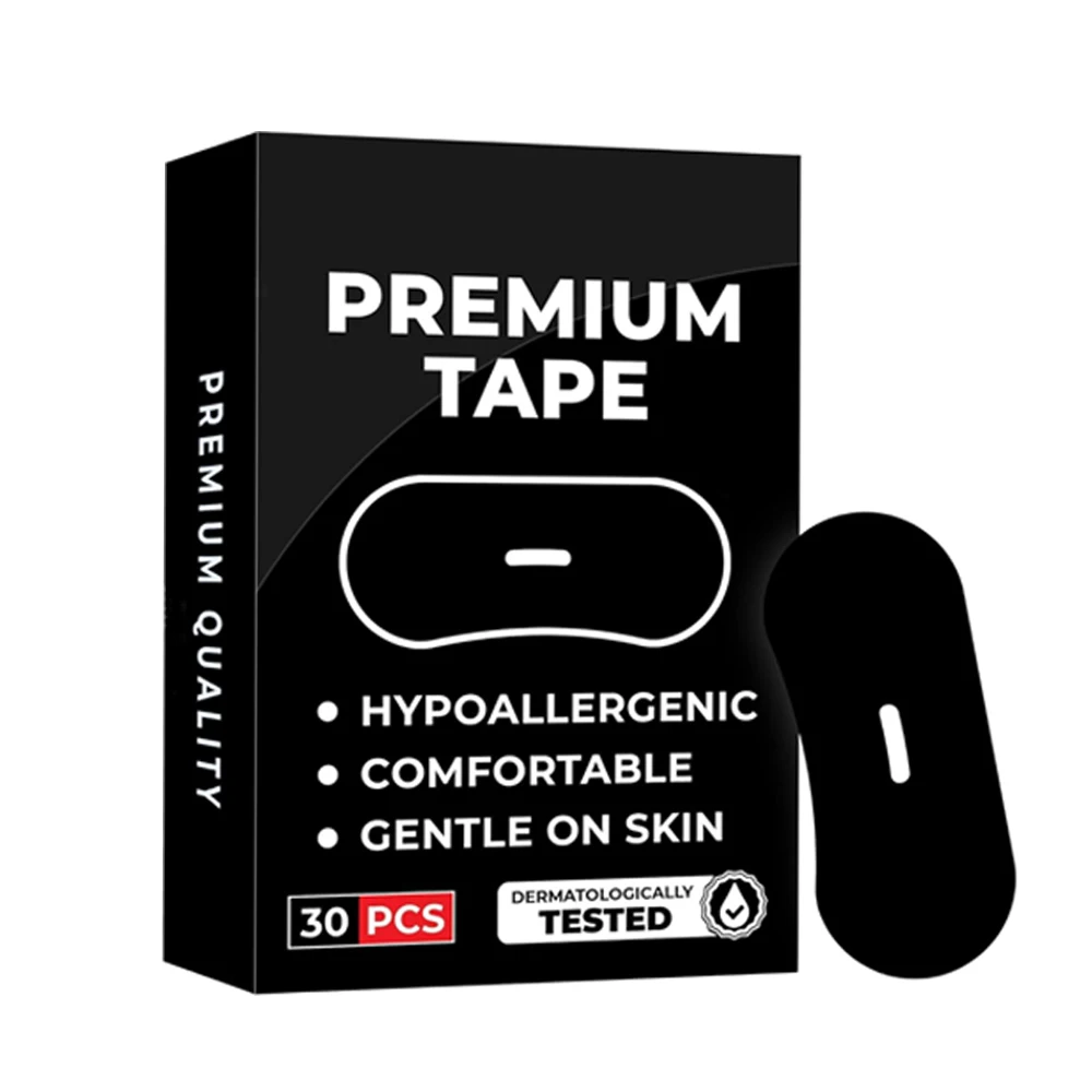 30 יחידות מדבקות פה למניעת החרדה משפרות שינה שומרות על הפה סגור מדבקת פה להפחית את הפה יבש מדבקת נשימה אף רפואית באיכות גבוהה