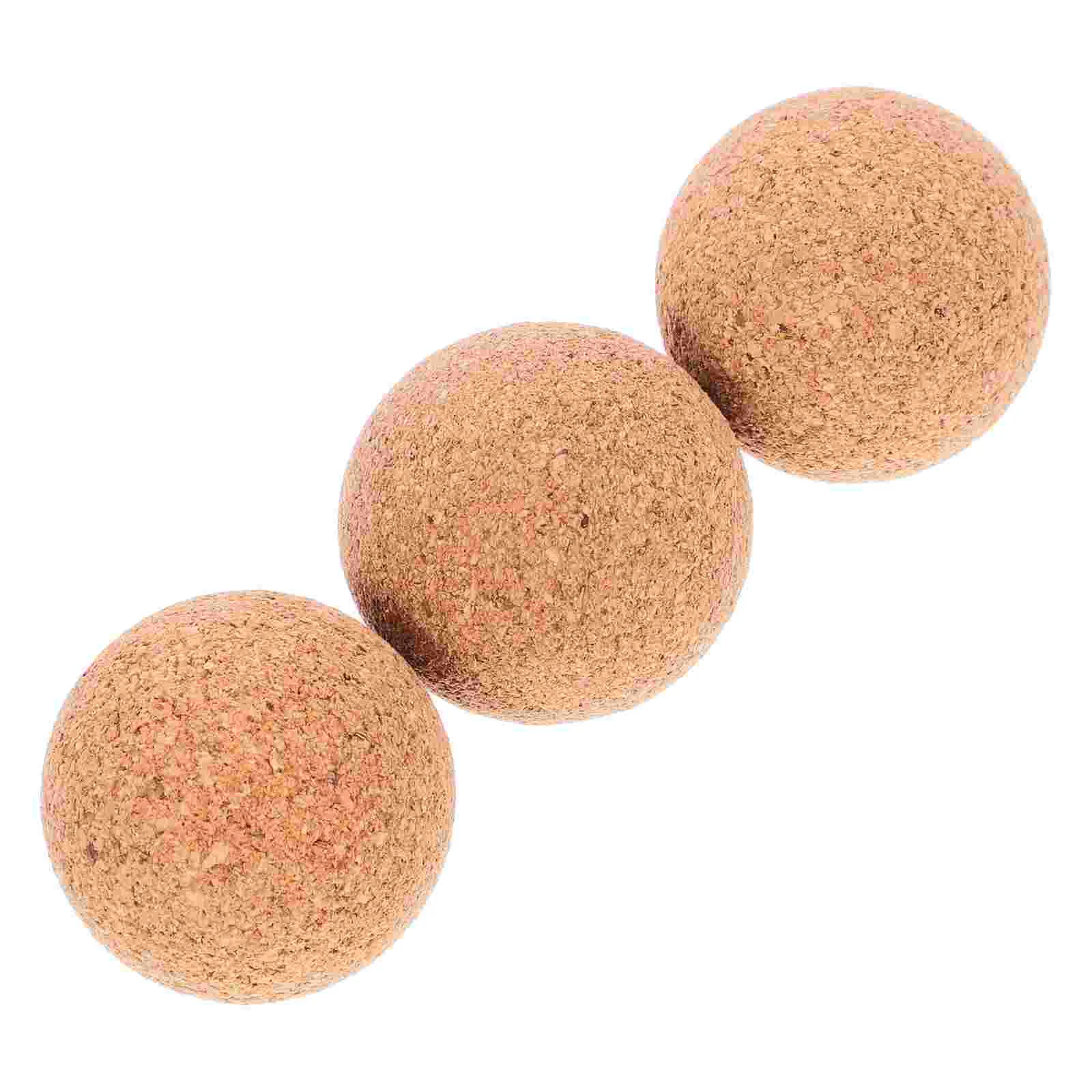 

3 Pcs Table Soccer Wooden Balls Small Replacement Foosball Replaceable Cork Wear-resistant Mini Household