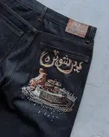 Streetwear Vintage Denim Shorts Y2K Jeans Hommes Femmes Hip Hop Poche Vintage Délavé Baggy Jeans Taille Basse Sur Le Genou Pantalon 4