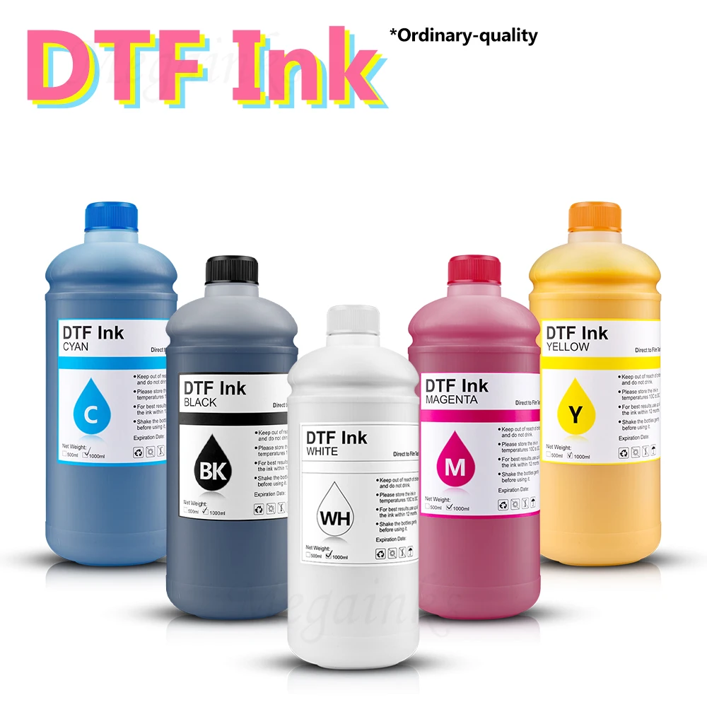 Dtf Ink Direct Transfer Film Transferência de Calor para Epson I3200 P800 L1800 1390 L800 L805 1430 3880 Pet Film Qualidade Comum 1000ml
