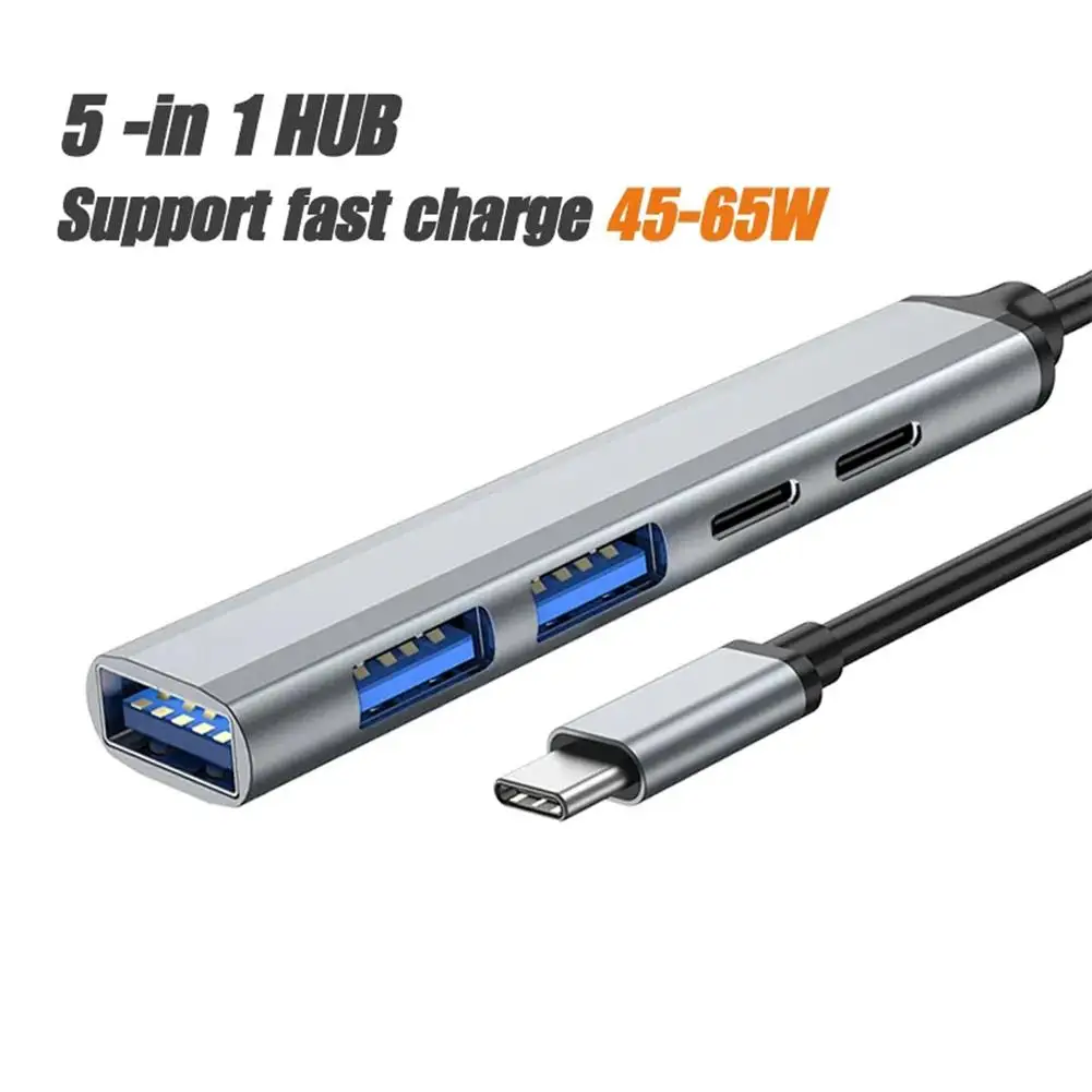 

Pd 65 Вт Usb C концентратор тип C на Usb 3,0 концентратор 5 портов мульти-разветвитель адаптер Otg для Pro 13 15 Air Pro ПК компьютера I4g1