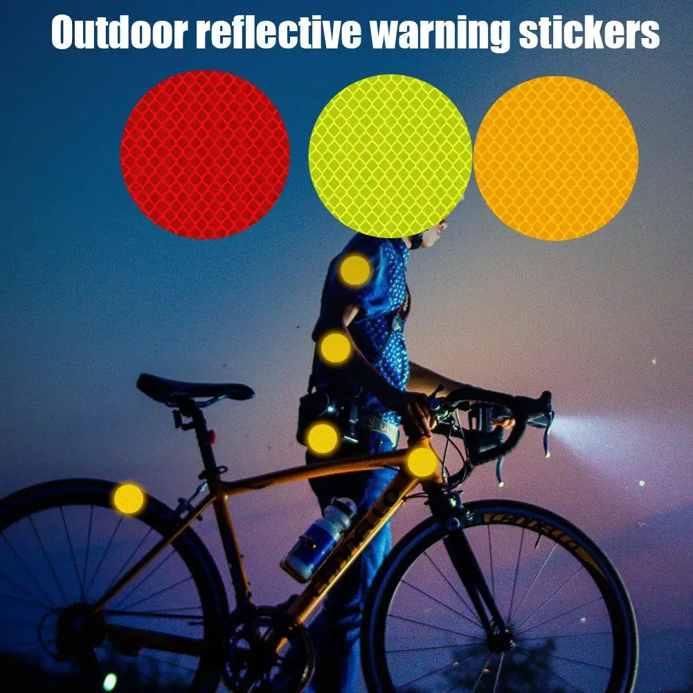 

10PCS Car Body Reflective Stickers Side Safety Warning Strip Stickers and Door Anti-collision Reflective Protection Anti-sc M5H9