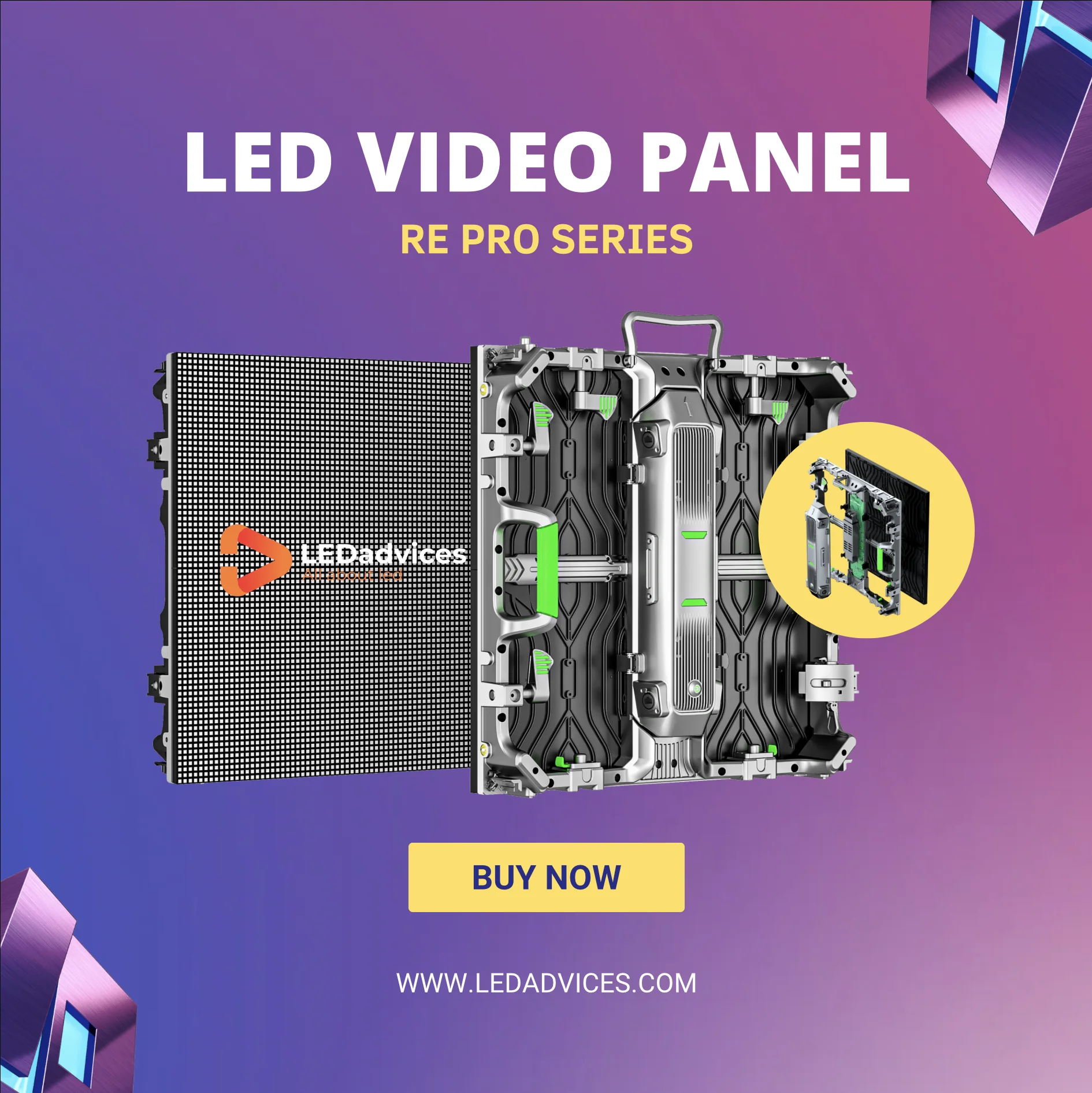 RE PRO 실내 LED 스크린 비디오 벽 디지털 디스플레이, DJ 콘서트 스튜디오 무대 이벤트 LED 벽, P2.6 P2.9 P3.91, 500x500mm, 3840Hz