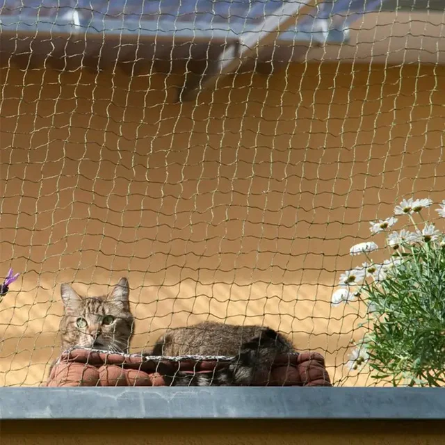 Cat Balcony Net Balcony Rail Net Anti Fall Netting Cat Fence Nets Nylon Pet Mesh Fence Anti Fall Netting for Window Stairs 4
