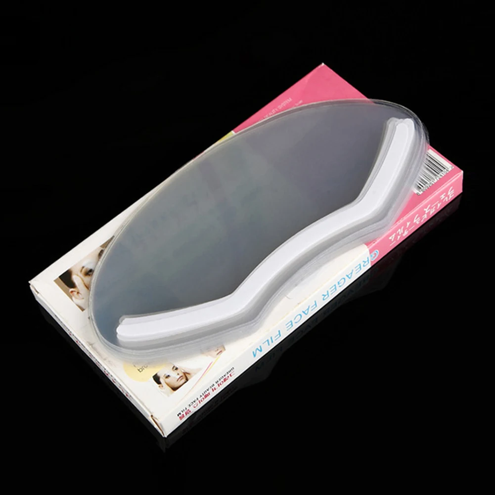 플라스틱 일회용 얼굴 가리개, 20x10cm, 헤어 살롱 고글, 속눈썹 애프터 케어, 살롱 용품, 속눈썹 연장용 투명