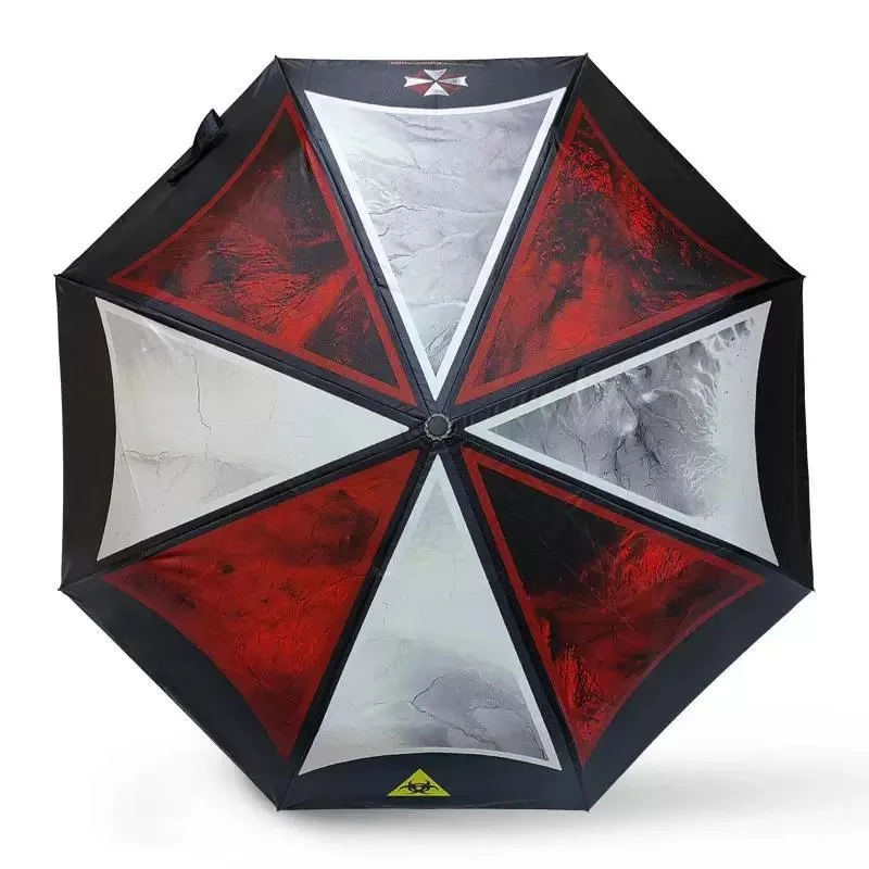 3 Fold Automatic Rain Umbrella Black Coating Wind Resistant