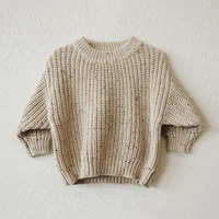 Baby Sweater For Boy & Girls Autumn Winter Cotton Knitted Kids Sweatersuit Casual Chunky Cable Knit Baby Tops 2