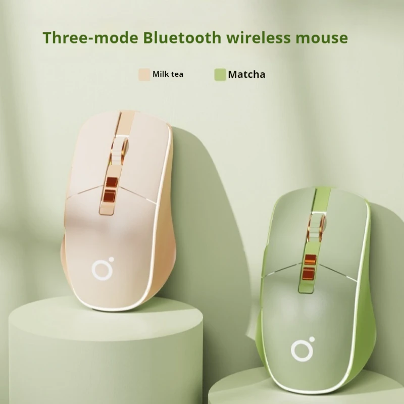 Eweadn G308 Tri-Mode Bluetooth Wireless Mute Mouse Plug Play Multi System Compatible Lightweight Stable Sensitive Game Office