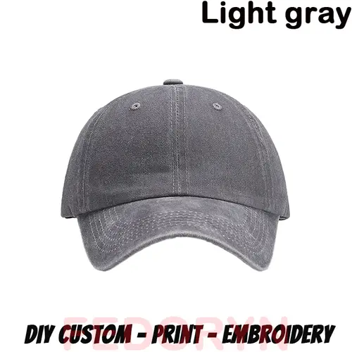 Fedoryn Custom Logo Baseball Cap for Men and Women DIY Design Letter Embroidery Retro Hat Customize Cap Graphic Print Wholesale - Image 11
